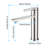 Single Handle Vanity Bathroom Faucet, Brushed Nickel Finish, Stainless Steel, Spot-, Reduces Cleaning Effort, One Control, Simple Rounded Design For Relaxation Sink, Spot- Surface Easy Sanitizing,