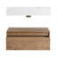 Meuble-lavabo mural moderne de 30 po avec lavabo en résine, tiroir à fermeture en douceur et design flottant contemporain