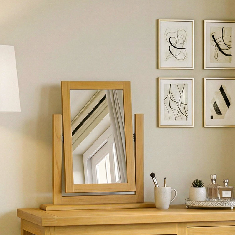 Chunky Wood Wall Mirror