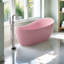 Baignoire moderne en acrylique rose simple