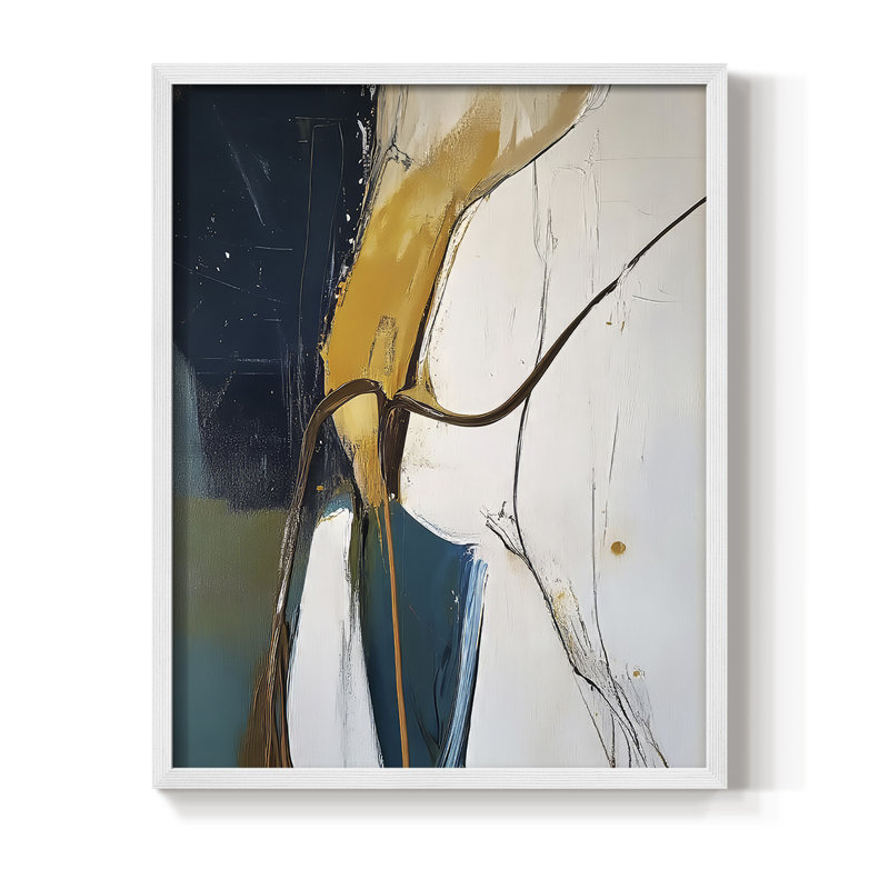 "Série ABSTRACT DCxxviii", H 30 po x l 24 po, Blanc