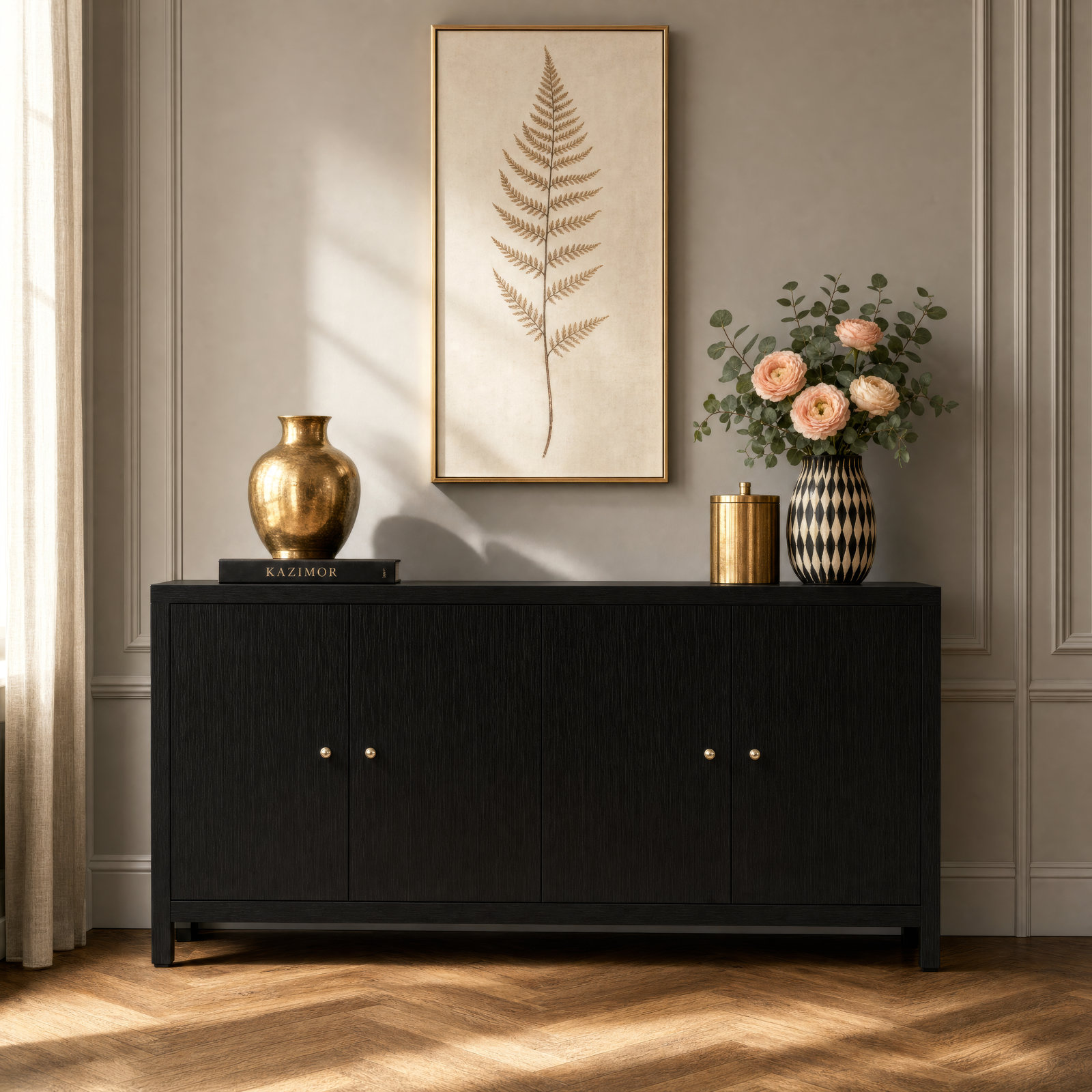 Celine Acacia Sideboard, Antique Coffee