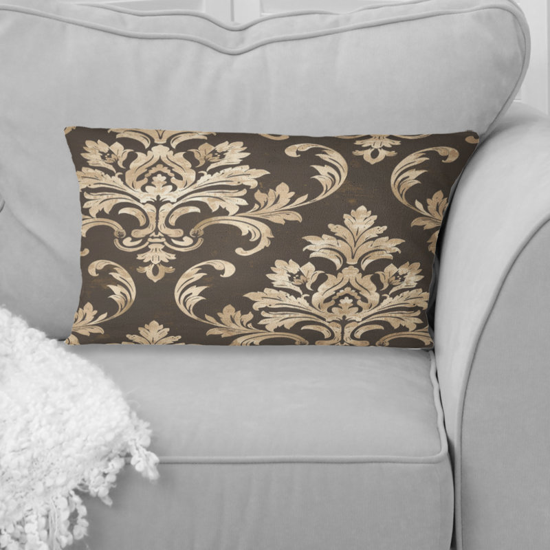 Coussin Damask Glam Patten II - Glam, Brun