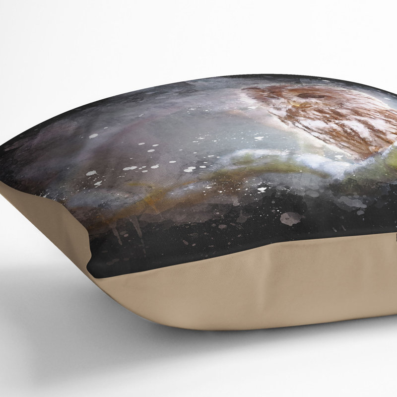 Square Throw Cushion, Stone, 40cm H x 40cm W x 15cm D