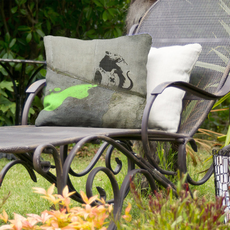 Outdoor Reversible Throw Pillow, 18" x 18", Yes