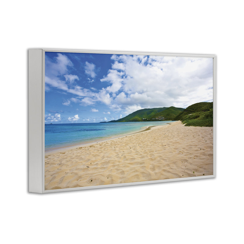 Giclée encadrée par Coastal Caribbean Beach, design par Seven Trees Design, H 20 po x l 30 po