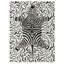 Alaisdair Zebra Animal Print Black White Rug-316095182