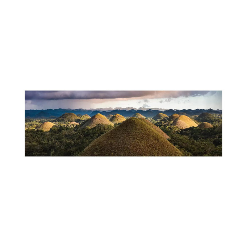 Chocolate Hills Sunset II by Matteo Colombo - Wrapped Canvas Panoramic Gallery-Wrapped Canvas Giclée