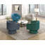 Fauteuil d'appoint en velours, mobilier de salon moderne et luxueux, fauteuil pivotant confortable de 1 pièce-1694384274