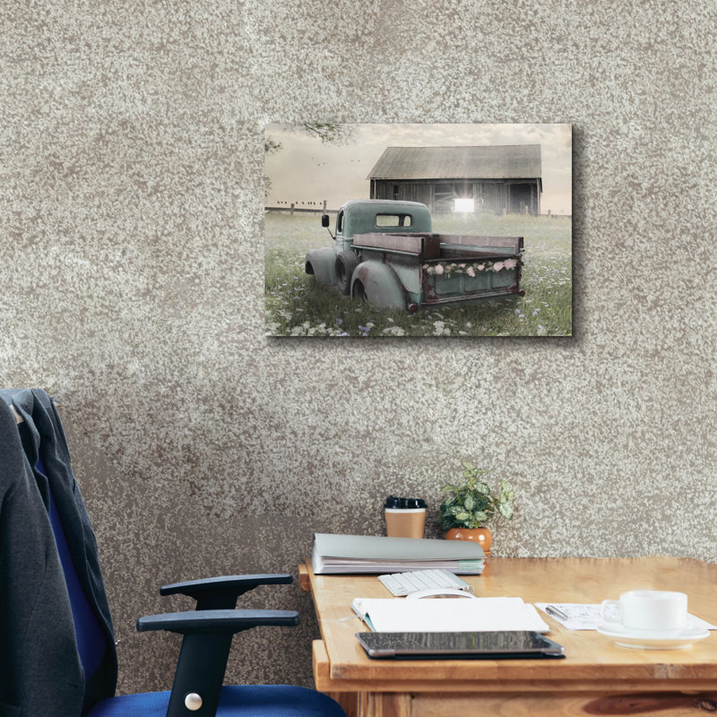  «The Old Ride» par Lori Deiter, art mural sur toile, 26 po x 18 po