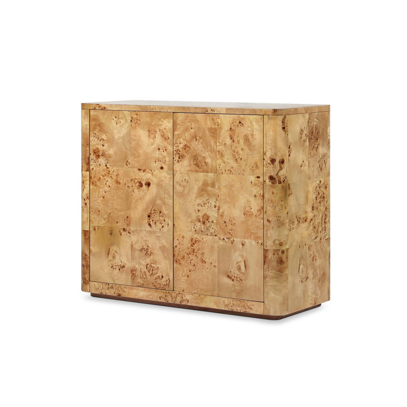 Mullins Small Cabinet-Natural Mappa Burl
