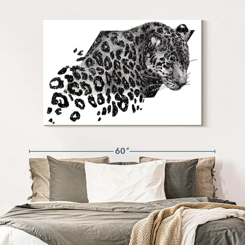 Brampt Cosmic Leopard, 34" H x 51" W