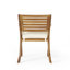 Chaise de salle à manger d'extérieur en bois Hermosa KD avec coussins (ensemble de 2)