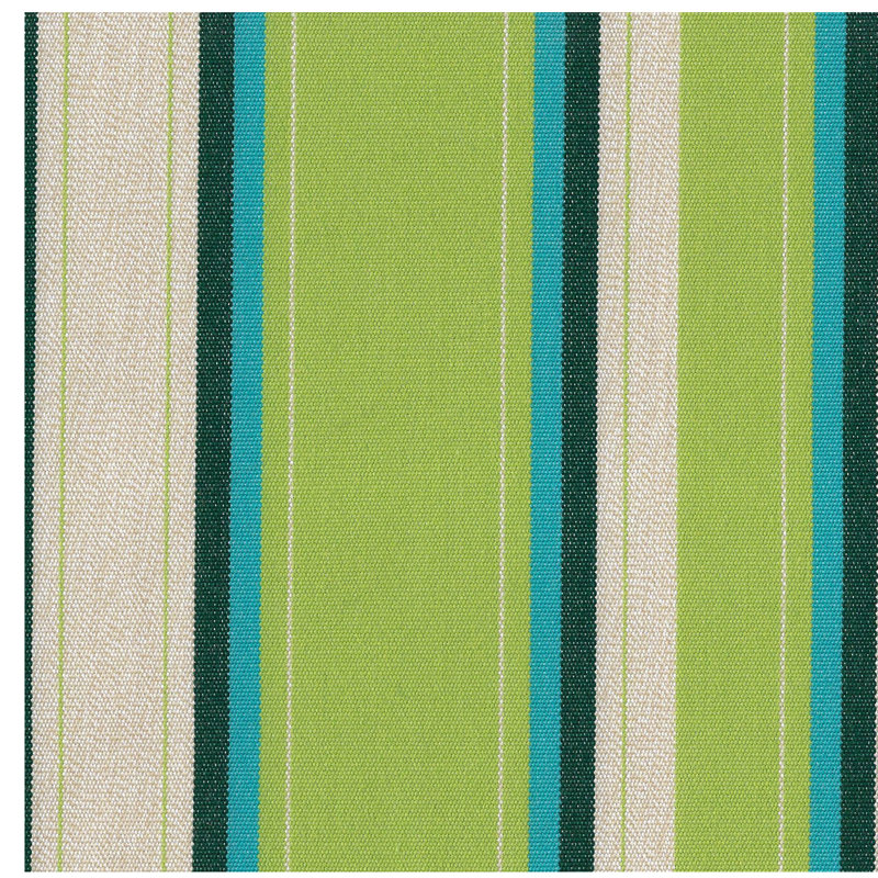 Kuester Outdoor 4'' Replacement Cushion Set Seat Cushion, Lime Stripe, Full