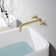 High Flow Rate Extra Long Spout Double Handle Wall Mounted