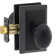 Sandcast Sorrento Passage Door Knob with Square Rosette