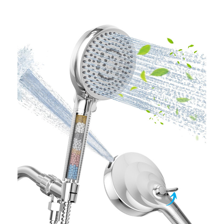 Filtered Shower Head With Handheld, 10 Spray Mode High Pressure Shower Head With Filters