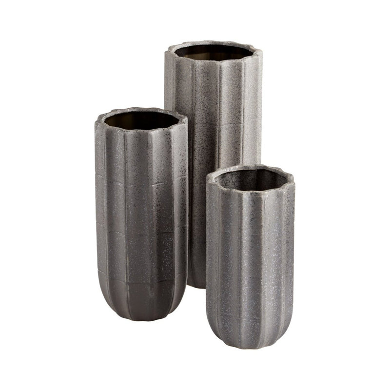 Brutalist Ceramic / Porcelain Table Vase, 10.5" H x 5.5" W x 5.5" D