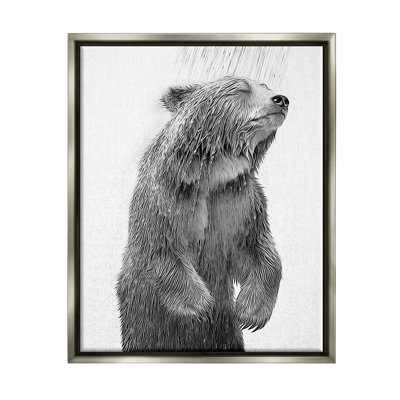 «Bear Bathroom Splash», reproduction sur toile