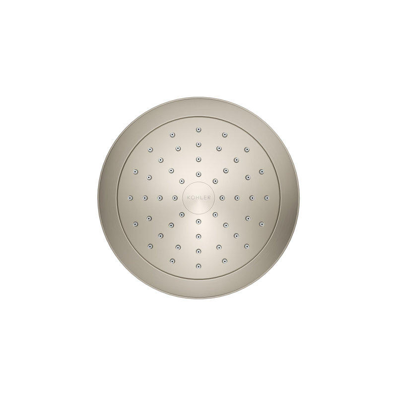 Pinstripe Single-Function Full/Standard Fixed Shower Head, Vibrant Brushed Nickel