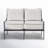 50'' Aluminum Outdoor Loveseat with Sunbrella® Cushions