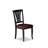 7 Piece Kitchen Table Set Consist of a Rectangle Dining Table with Butterfly Leaf and 6 Faux Leather Dining Room Chairs, Black-123097642-123097644