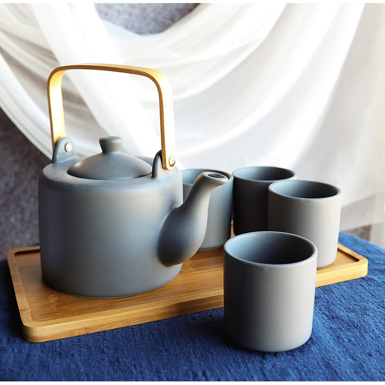 Modern Cast Iron Teapot, Pastel Colors