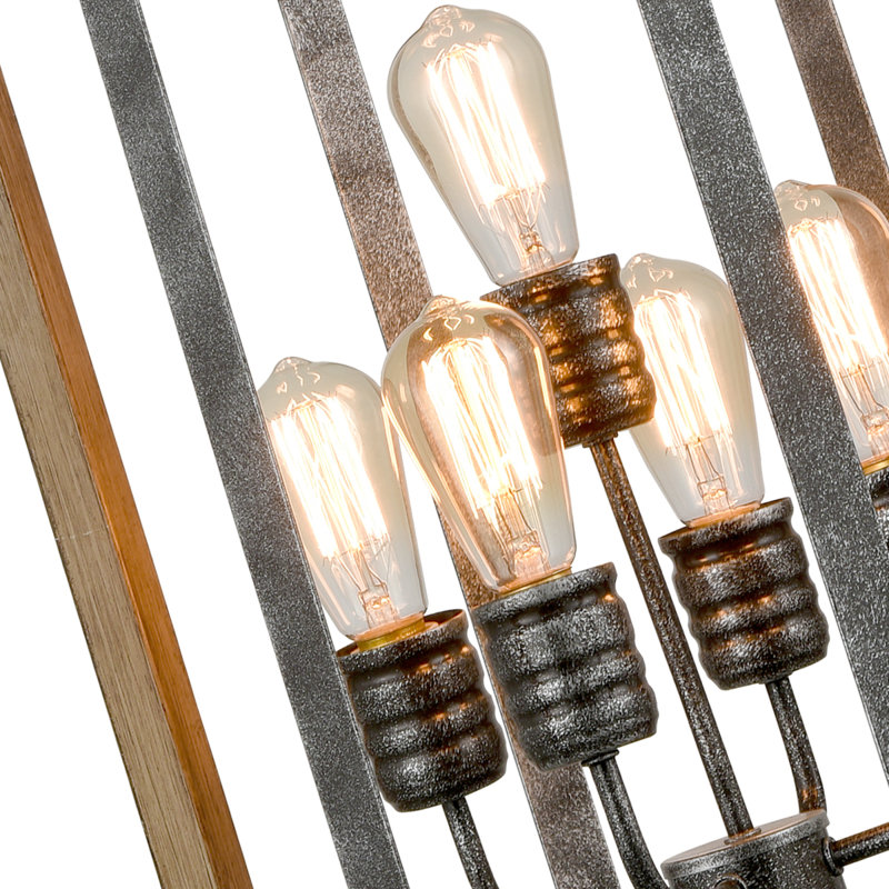 Lustre rectangulaire unique à 5 lumières Brimson