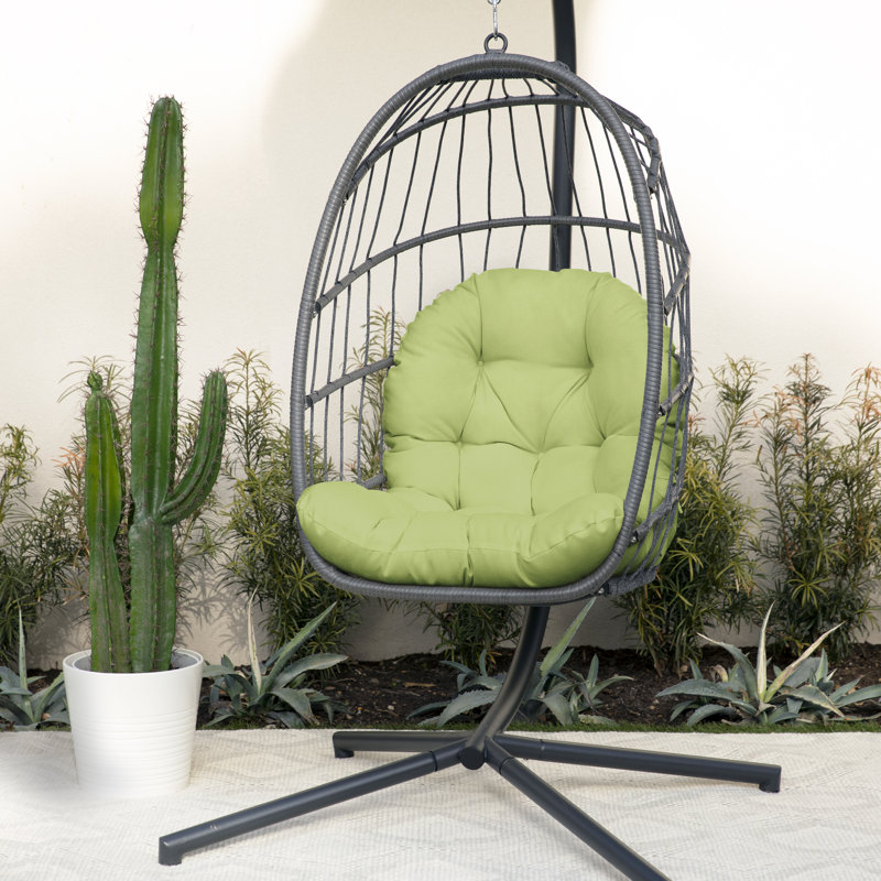 Outdoor Seat/Back Cushion Egg Chair Cushion, Fresco Apple Green