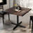 Square Solid Wood Commercial Tabletop with Dining Height X-Base-2067005747-2067005741-2067005743