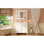 Meuble-lavabo de 36 po avec lavabo supérieur, armoire de rangement moderne avec miroir, 2 tiroirs et un tiroir basculant, armoire-miroir avec 6 tablettes ouvertes, meuble-lavabo simple-118592870
