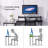 L-Shape Corner Writing Desk with with Monitor Stand-571814832