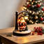 Christmas Resin Santa Snowman Figurine With LED Night Light USB Powered Tabletop Christmas Decorations For Home Mantel Shelf Holiday Gift-137458557