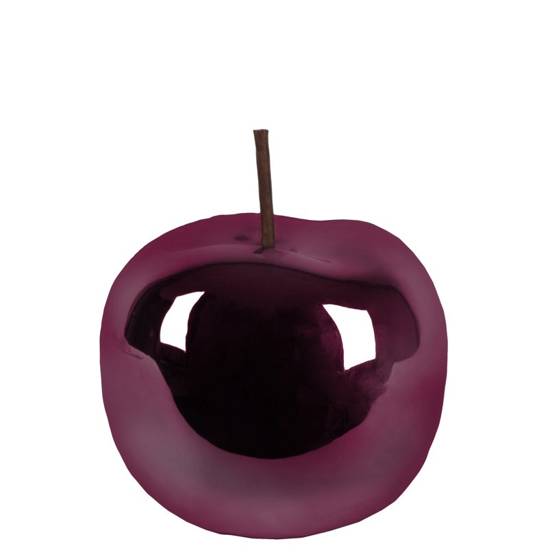 Yowell Food & Beverage Figurines & Sculptures, 6" H x 6" W x 6" D, Red