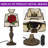 15" Tiffany Rose Table Lamp (Bulb Include)