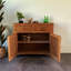Armoire console en bois d'orme massif