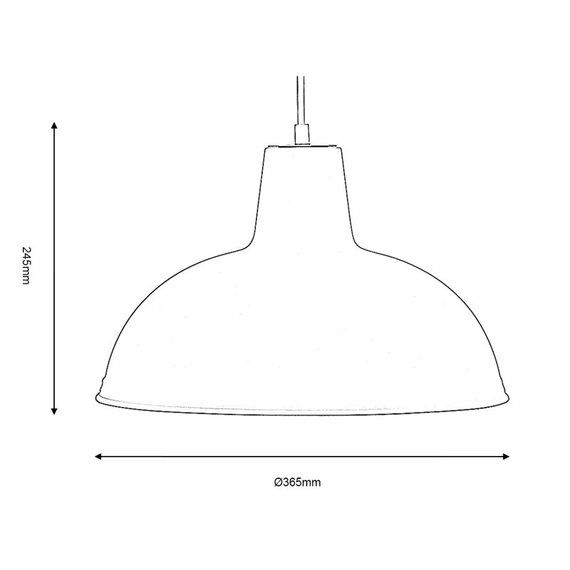 Stian 1 - Light Dome Pendant, Cream