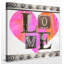 «Love», reproduction d'impression sur toile encadrée-23654410-20524547