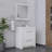 Feike 30'' Single Bathroom Vanity with Solid Surface Top-1814196968