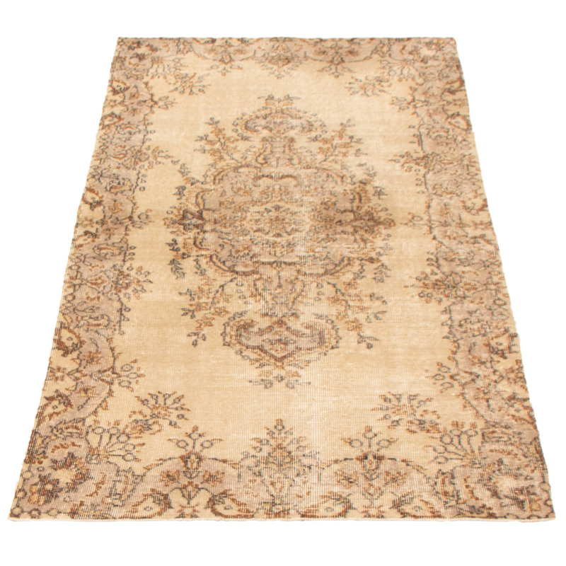 Tapis kaki clair Freyr Vintage 3 pi 8 po x 7 pi 1 po