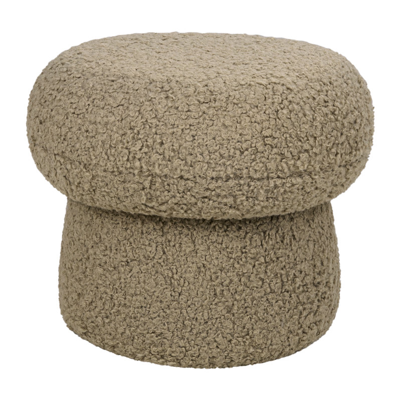 Mini Mushroom Pouf, Latte Teddy Loop, Mini