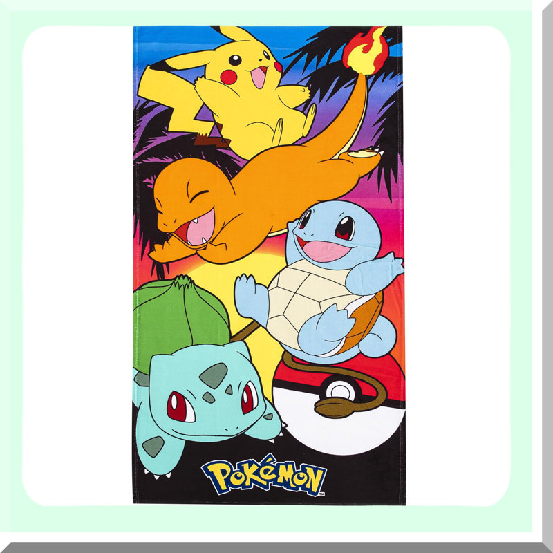 Sunset Pokemon Adventure Beach Towel - 30x60