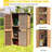 WFX Utility™ Waterproof Outdoor Storage Shed Cabinet with Adjustable Shelves for Garden Tools