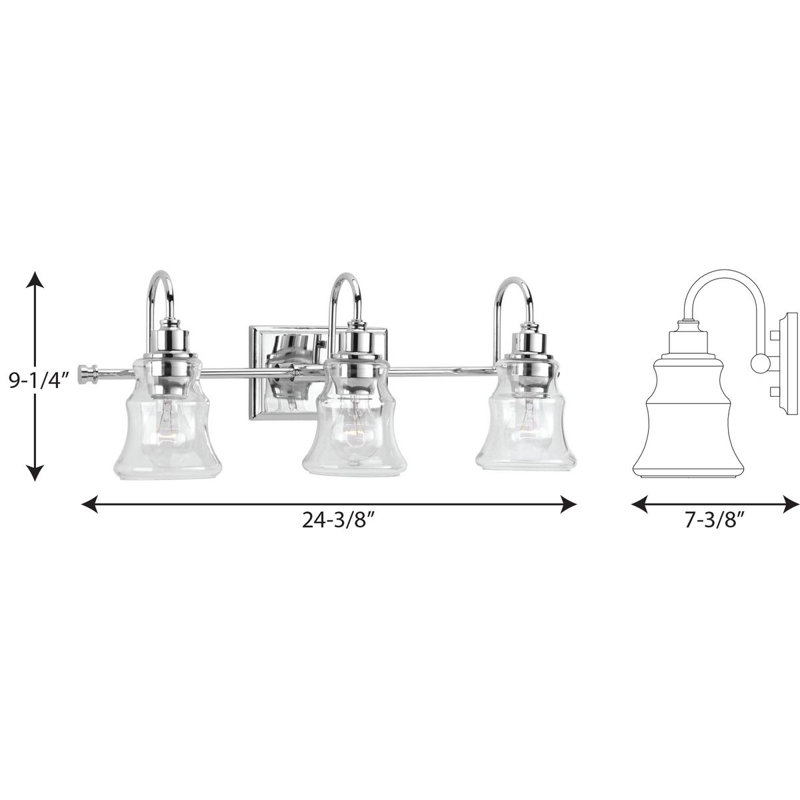 Alanda 3 - Light Dimmable Vanity Light