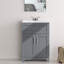 Ensemble de meuble-lavabo simple 24 po avec lavabo vasque en céramique 24 po et 2 portes