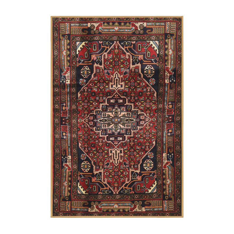 Tapis oriental brun / bourgogne, Rectangle 3 pi x 5 pi