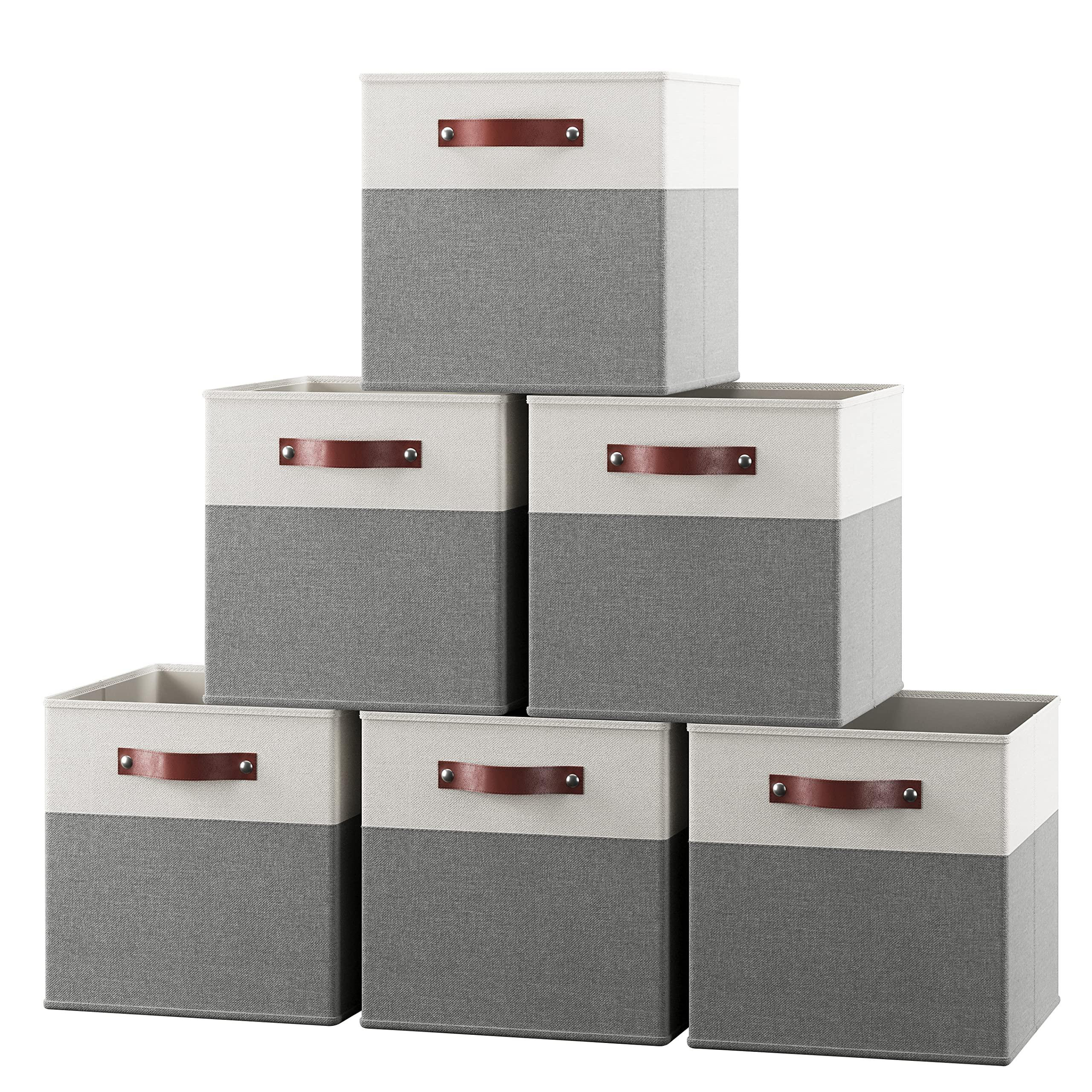 Latitude Run® 11 X 11 Storage Cube Bins, Foldable Collapsible Fabric