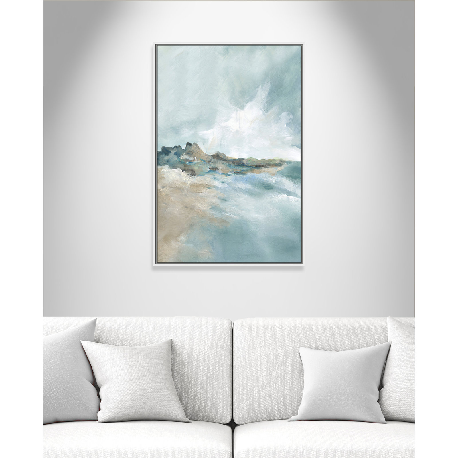Coralie "Sandpoint" Print by Carol Robinson, 37.5" H x 25.5" W, White