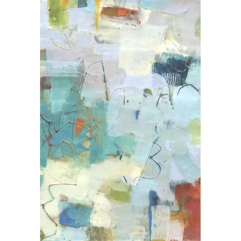 «Galore II» par Sue Jachimiec - peinture sur toile tendue, H 48 po x l 32 po