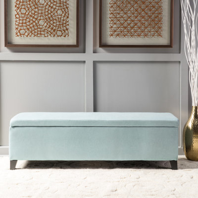 Tissu bleu Home - Store And Sit, 51,45 x 17,51 x 16,44 po, 22,98 lb avec capacité de rangement Bleu, maison, 51 x 17,51 x 16,5